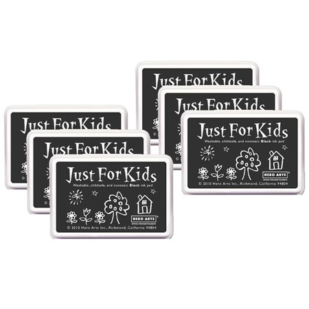 Hero Arts Just for Kids Ink Pad, Black, PK6 CS100